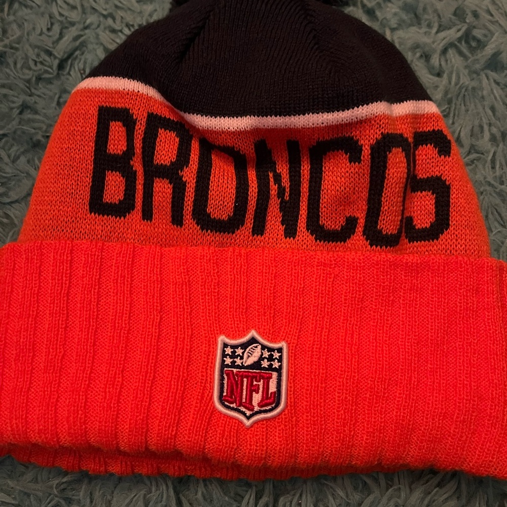 NFL Broncos Orange and Black Beanie